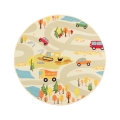 Alfombra infantil STELLA STREETS 120 cm beige/ciudad