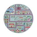 Alfombra infantil STELLA STREETS 120 cm turquesa/ciudad