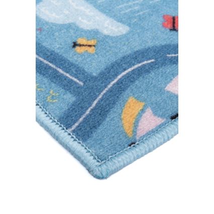 Alfombra infantil STELLA STREETS 120x170 cm azul/ciudad