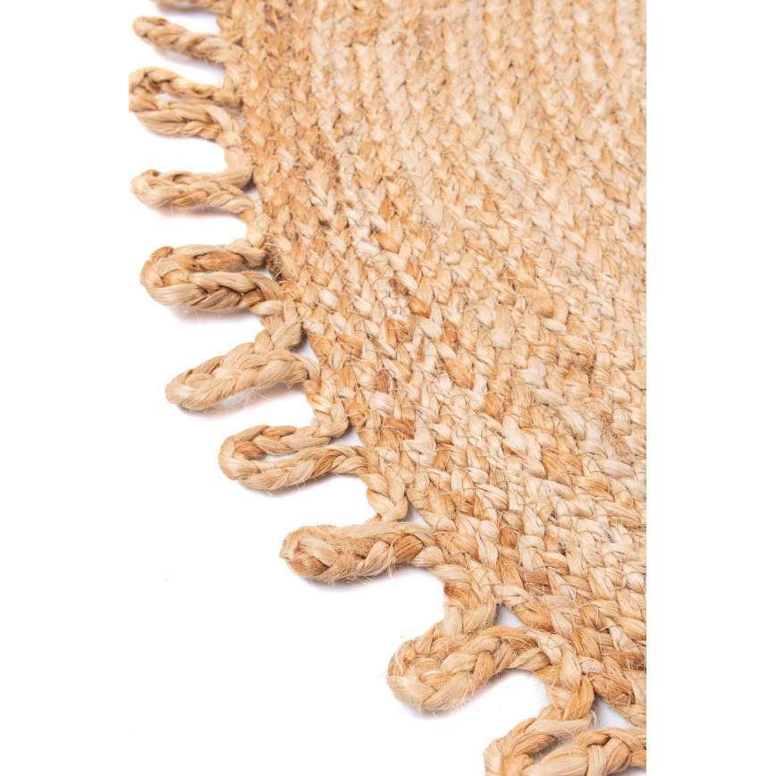 Alfombra JUTA 100 cm beige/natural