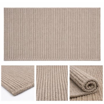 Alfombra natural de lana FIR WOOL, 200x300 cm, 2600 g/m2, beige