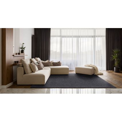 Alfombra natural FIR WOOL 120x170 cm 2600 g/m2 antracita