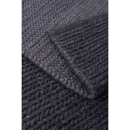 Alfombra natural FIR WOOL 120x170 cm 2600 g/m2 antracita