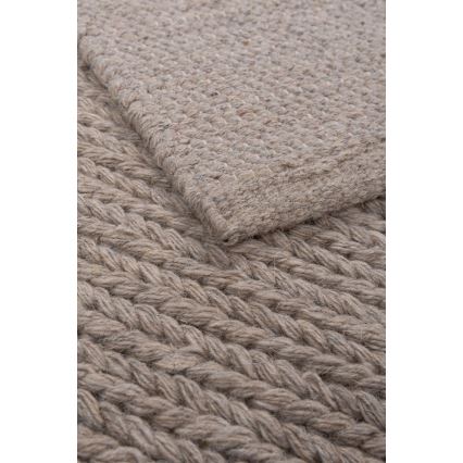 Alfombra natural FIR WOOL 120x170 cm 2600 g/m2 beige