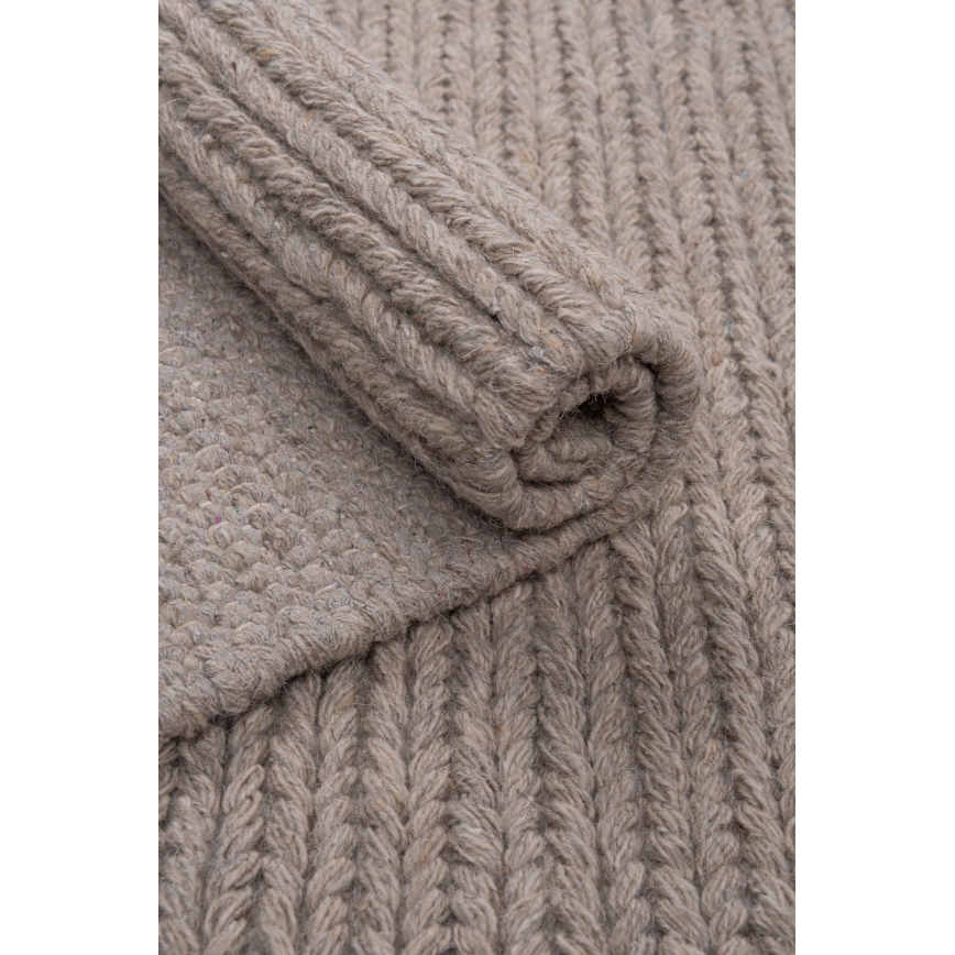 Alfombra natural FIR WOOL 120x170 cm 2600 g/m2 beige