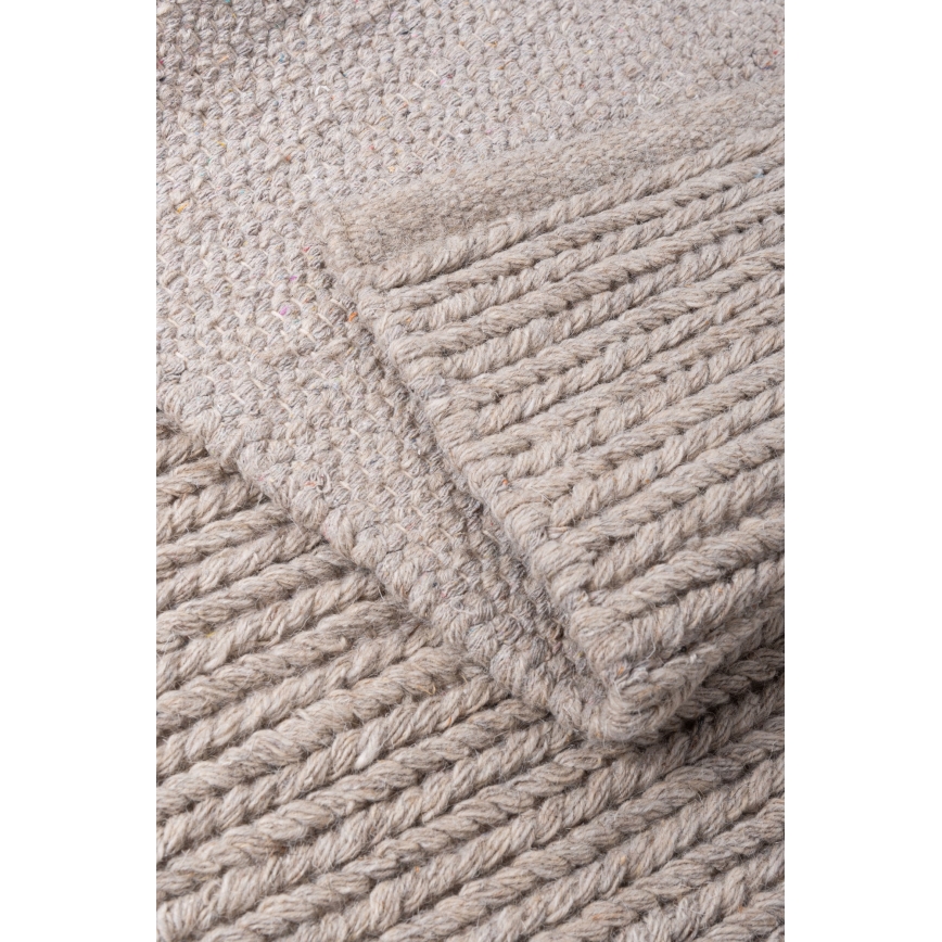 Alfombra natural FIR WOOL 120x170 cm 2600 g/m2 beige