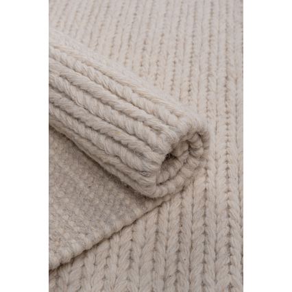 Alfombra natural FIR WOOL 160x230 cm 2600 g/m2 crema