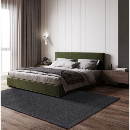 Alfombra natural FIR WOOL 70x140 cm 2600 g/m2 antracita