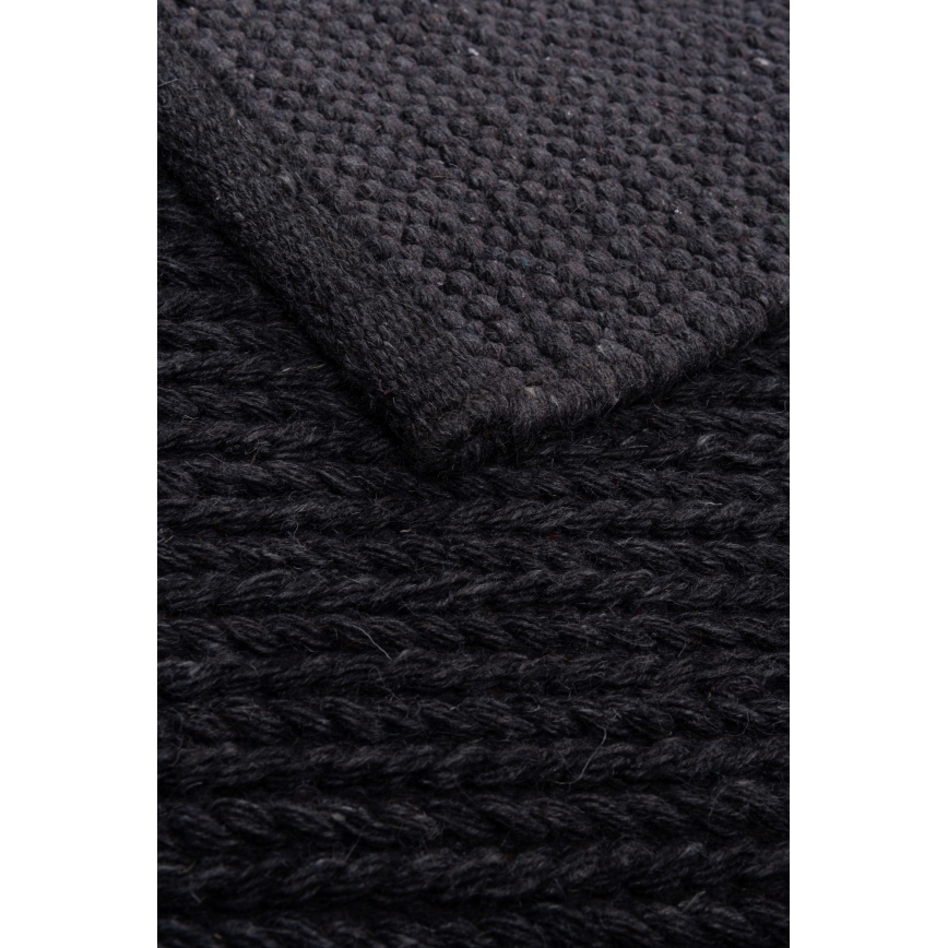 Alfombra natural FIR WOOL 70x140 cm 2600 g/m2 antracita