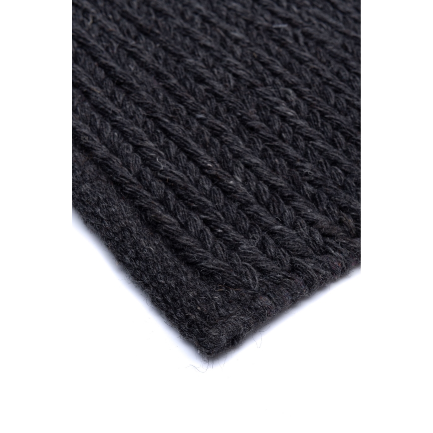 Alfombra natural FIR WOOL 70x140 cm 2600 g/m2 antracita
