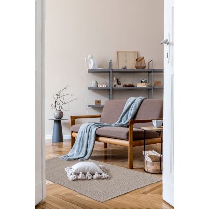 Alfombra natural FIR WOOL 70x140 cm 2600 g/m2 beige