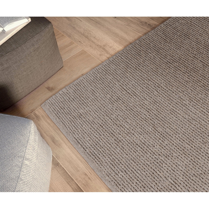 Alfombra natural FIR WOOL 70x140 cm 2600 g/m2 beige