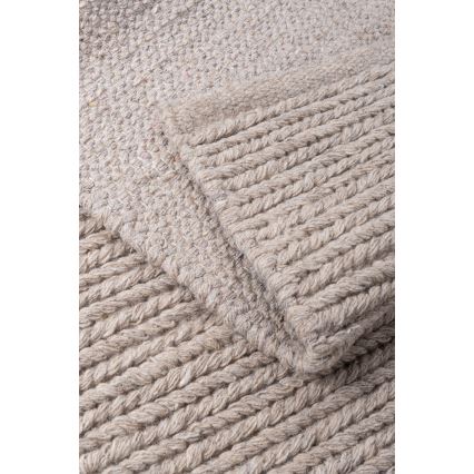 Alfombra natural FIR WOOL 70x140 cm 2600 g/m2 beige