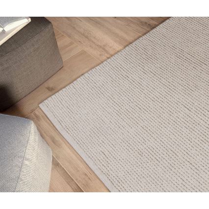 Alfombra natural FIR WOOL 70x140 cm 2600 g/m2 crema
