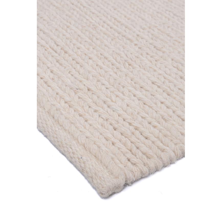 Alfombra natural FIR WOOL 70x140 cm 2600 g/m2 crema