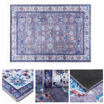 Alfombra oriental antideslizante PRINT SHINE 160x230 cm, azul