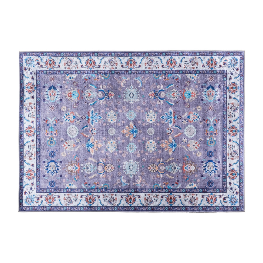 Alfombra oriental antideslizante PRINT SHINE 160x230 cm azul