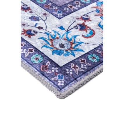 Alfombra oriental antideslizante PRINT SHINE 160x230 cm azul