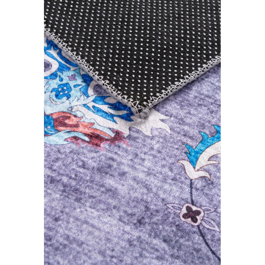Alfombra oriental antideslizante PRINT SHINE 160x230 cm azul