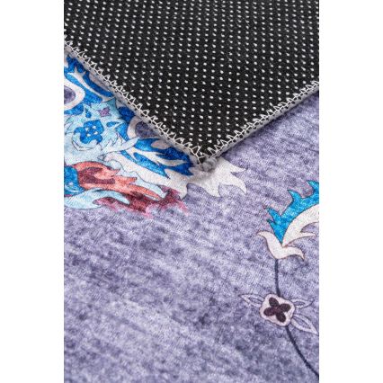 Alfombra oriental antideslizante PRINT SHINE 160x230 cm azul