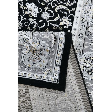 Alfombra oriental GRECE 120 x 170 cm, 2150 g/m², negro/gris/blanco