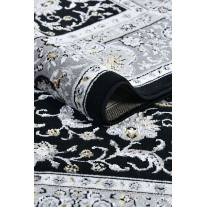 Alfombra oriental GRECE 120 x 170 cm, 2150 g/m², negro/gris/blanco