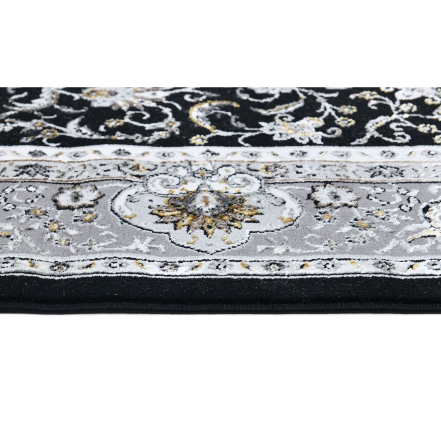 Alfombra oriental GRECE 120 x 170 cm, 2150 g/m², negro/gris/blanco