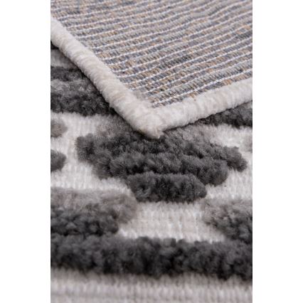 Alfombra oriental NEPAL 160x230 cm gris/blanca