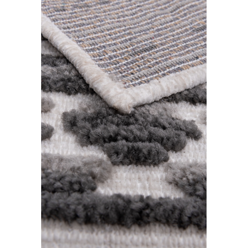 Alfombra oriental NEPAL 160x230 cm gris/blanca