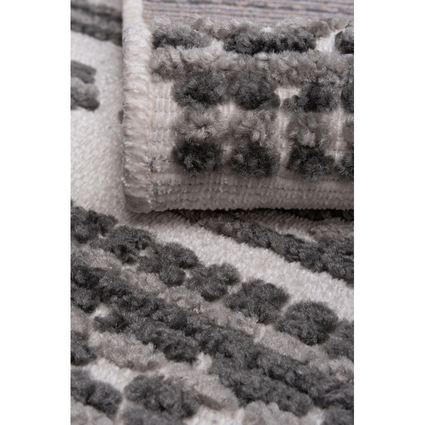 Alfombra oriental NEPAL 160x230 cm gris/blanca