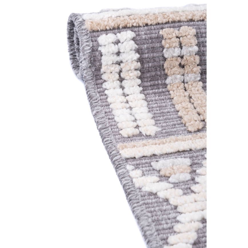 Alfombra oriental NEPAL 80x153 cm gris/beige