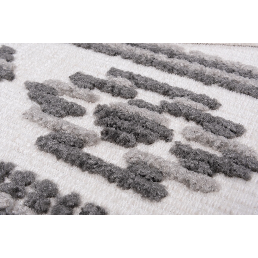 Alfombra oriental NEPAL 80x153 cm gris/blanco