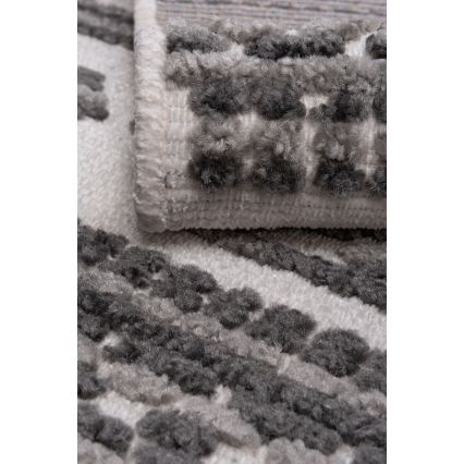 Alfombra oriental NEPAL 80x153 cm gris/blanco