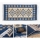 Alfombra oriental reversible KILIM 80x150 cm azul/beige