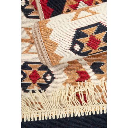 Alfombra oriental reversible KILIM GOLD 60x120 cm multicolor