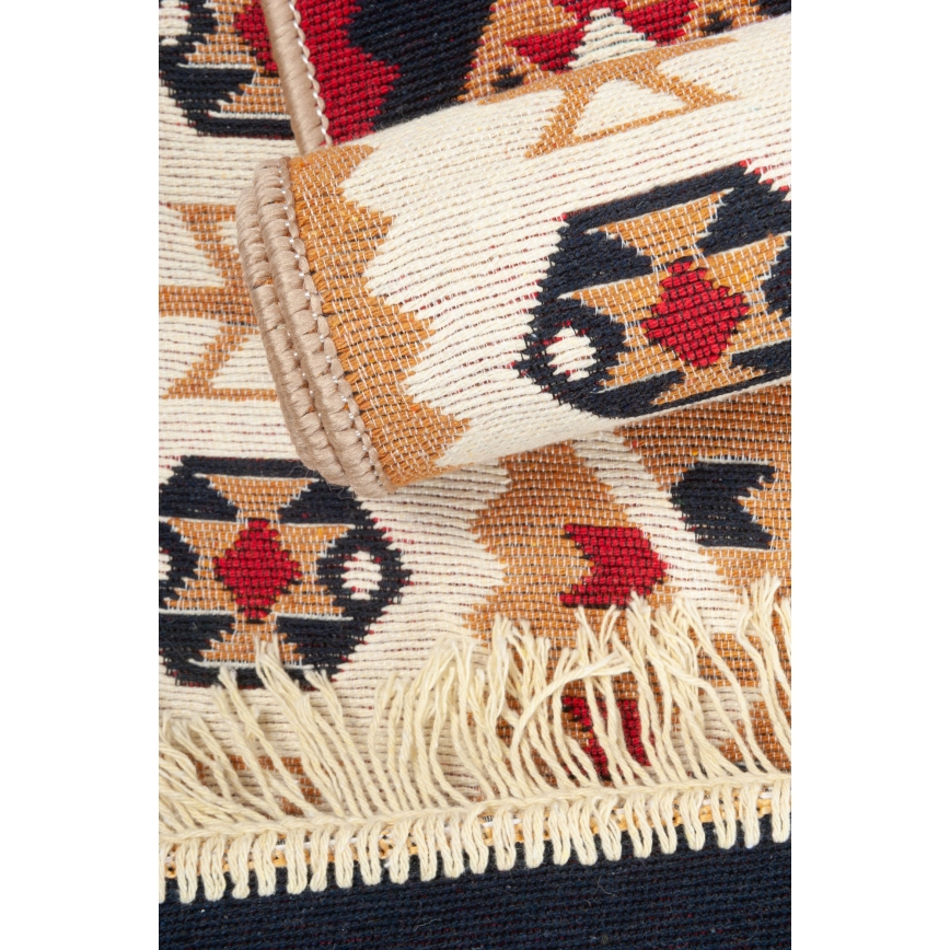 Alfombra oriental reversible KILIM GOLD 60x120 cm multicolor