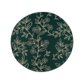 Alfombra para exteriores JUNGLE 135 cm verde/estampado de hojas