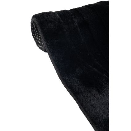 Alfombra RABBIT 3D 120 x 170 cm negra