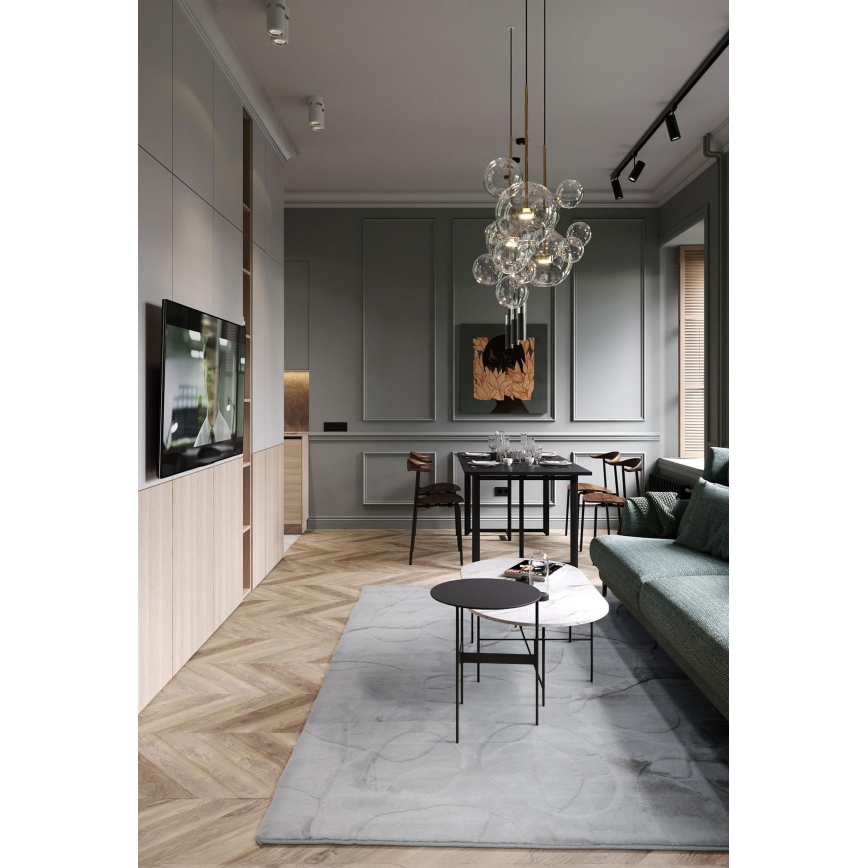 Alfombra RABBIT 3D 120x170 cm gris claro