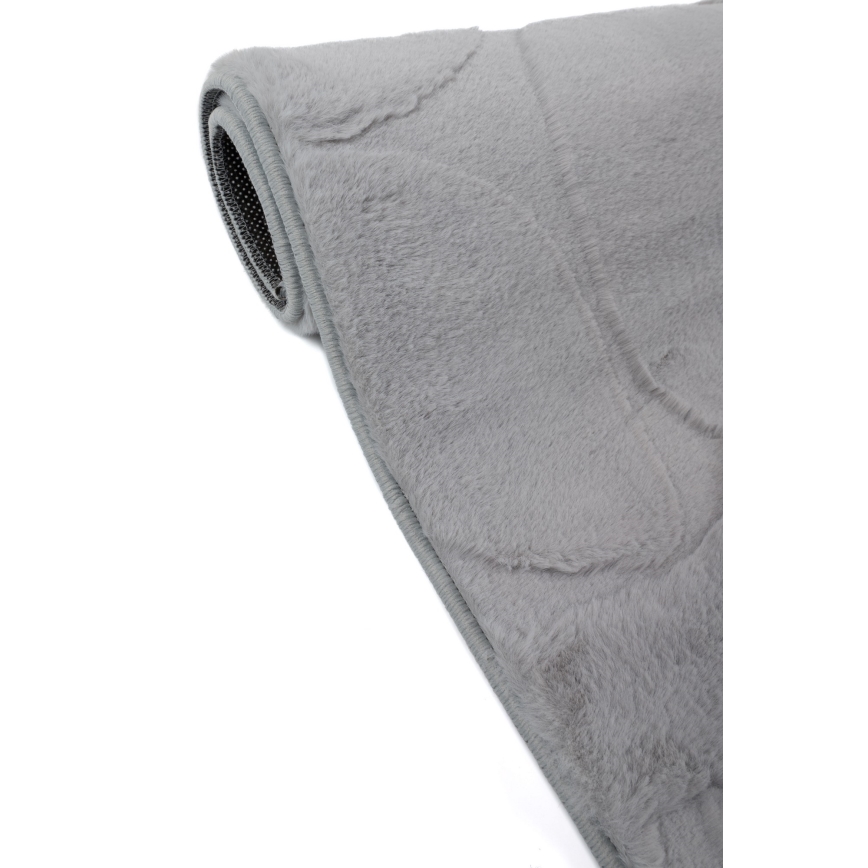 Alfombra RABBIT 3D 120x170 cm gris
