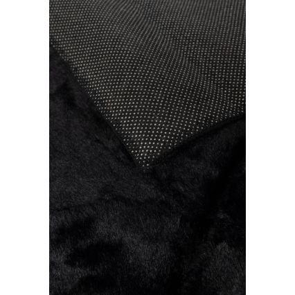 Alfombra RABBIT 3D 160 x 230 cm negra