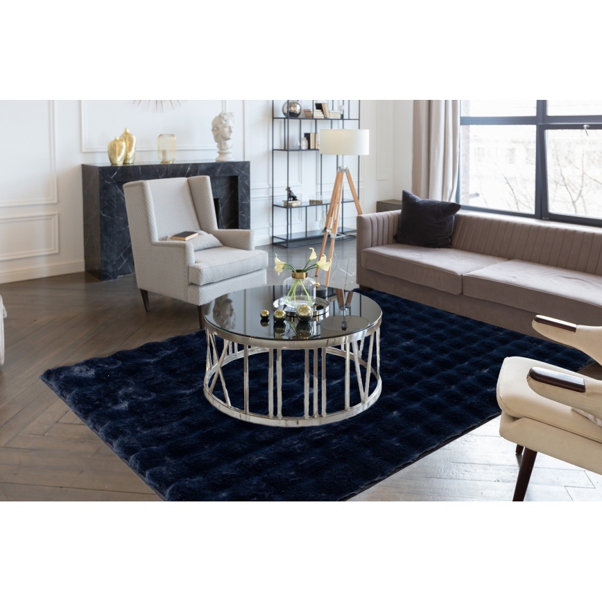 Alfombra RABBIT BUBBLE 120x170 cm azul oscuro