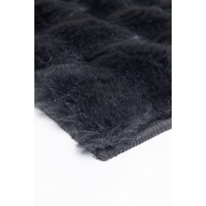 Alfombra RABBIT BUBBLE 160x230 cm negra