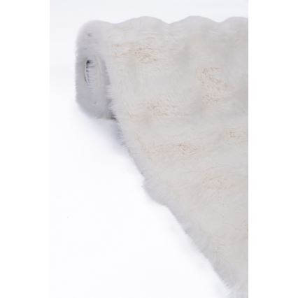 Alfombra RABBIT BUBBLE 80x150 cm, color crema
