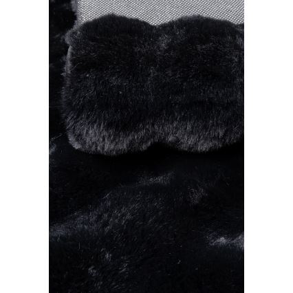 Alfombra RABBIT BUBBLE 80x150 cm negra