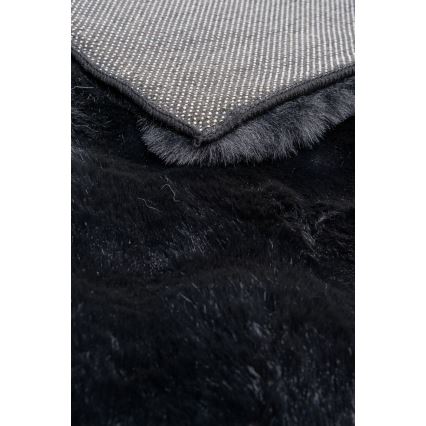 Alfombra RABBIT BUBBLE 80x150 cm negra