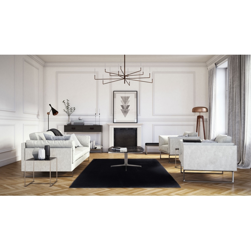 Alfombra RABBIT-FOX 160x230 cm negra