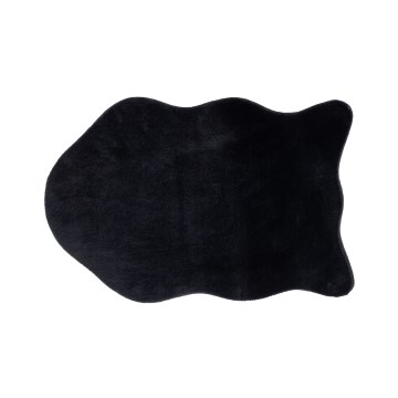 Alfombra RABBIT-FOX 60x90 cm, negra