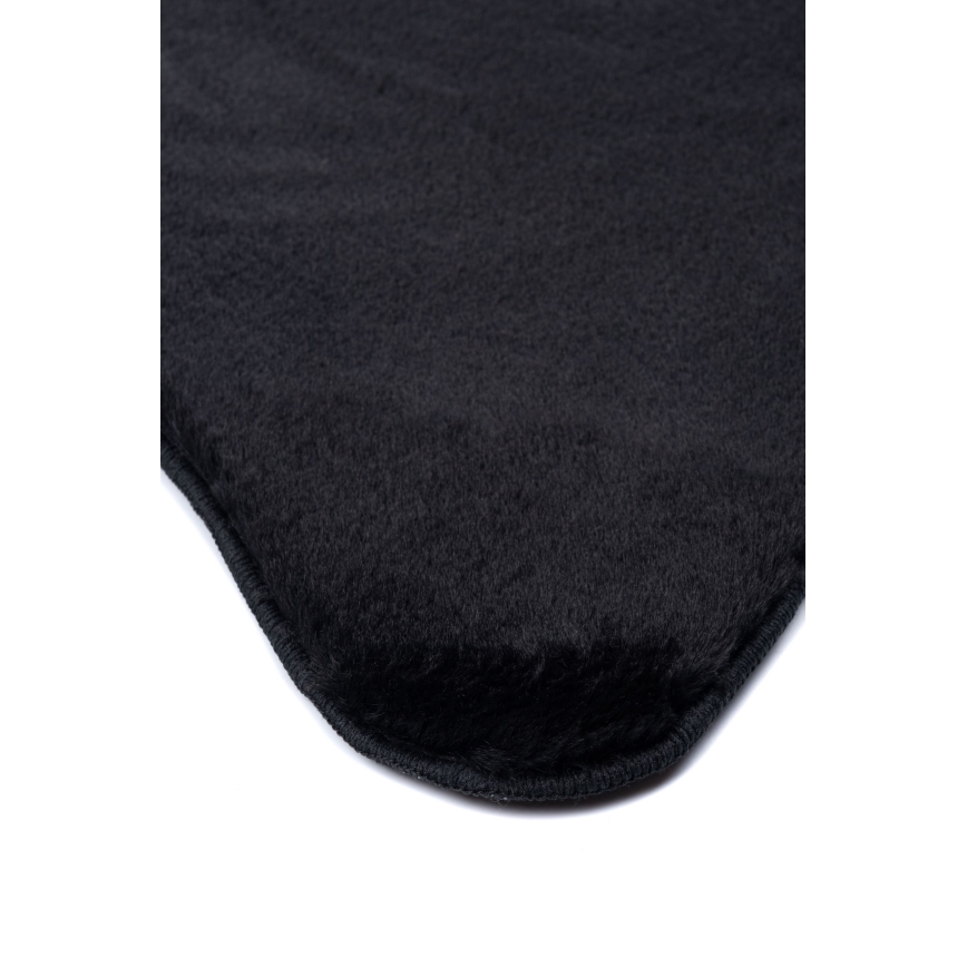 Alfombra RABBIT-FOX 60x90 cm, negra