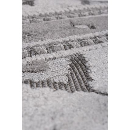 Alfombra redonda de exterior CHIARA, 120 cm — gris